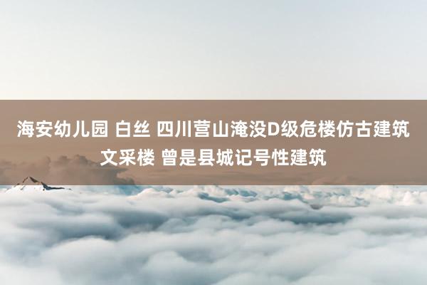 海安幼儿园 白丝 四川营山淹没D级危楼仿古建筑文采楼 曾是县城记号性建筑